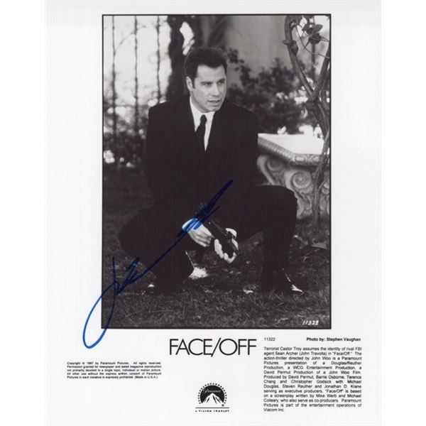 Face Off John Travolta Signed Photo