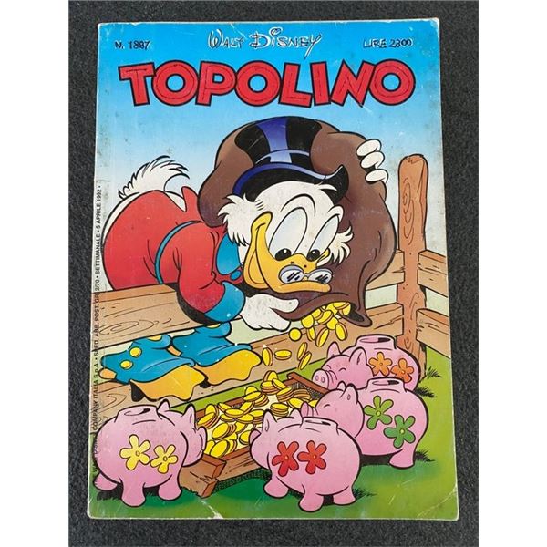 Walt Disney 1992 Topolino Italian Language Comic Magazine