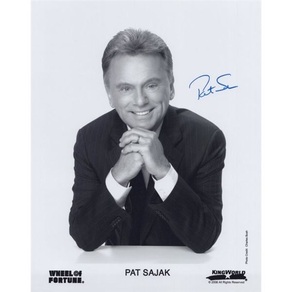 Wheel of Fortune Pat Sajak Signed Photo