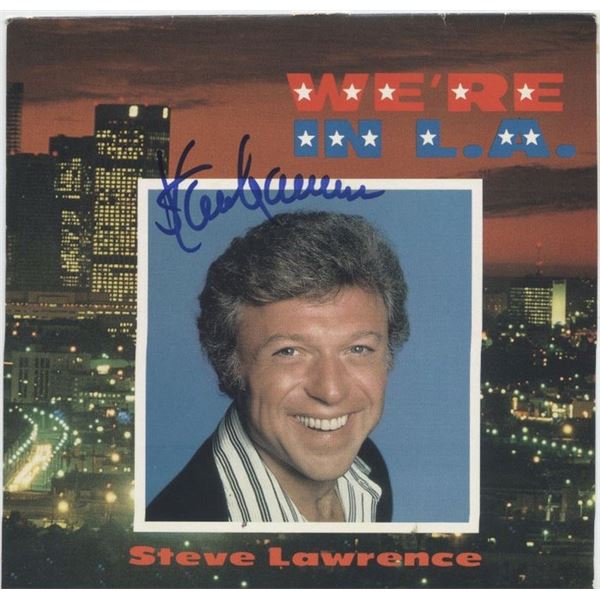 Steve Lawrence We're in LA signed 45 sleeve
