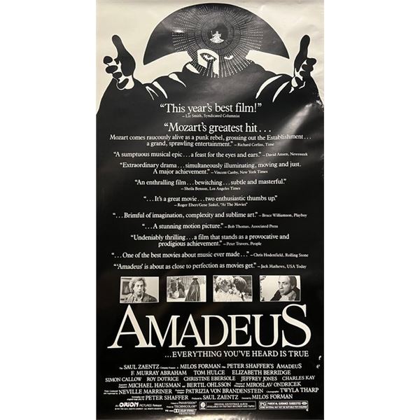 Amadeus 1984 original movie poster