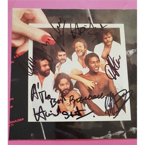 Average White Band signed album cover photo