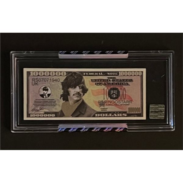 Beatles Limited Edition Encapsulated Ringo Starr 1000000 Bill