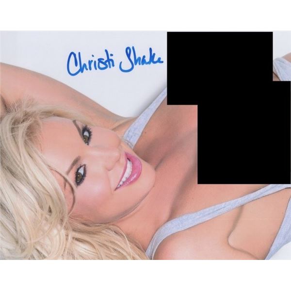 Playboy Playmate Christi Shake Signed Photo