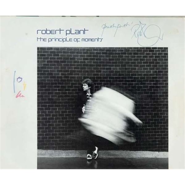 Robert Plant 1983 The Principle of Moments signed album