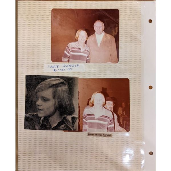Lance Kerwin Original Photo Album Page