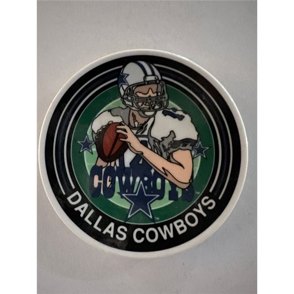 Dallas Cowboys Vintage Porcelain Collector Plate (4x4 Inches)