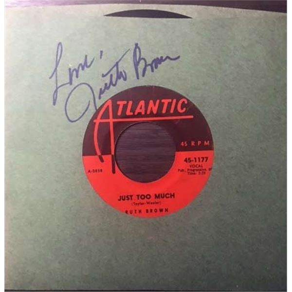 Ruth Brown signed record