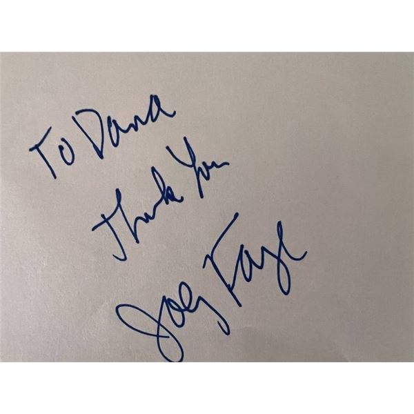Actor Joey Faya autograph