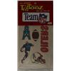 Image 1 : Houston Oilers Vintage Tattoo Sheet – NFL Licensed “Tattooz” (5x10 Inches