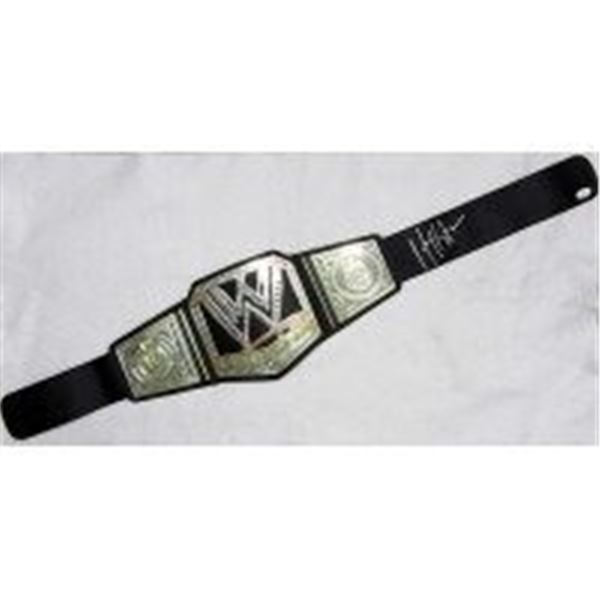 WWE WWF Hulk Hogan Signed Belt