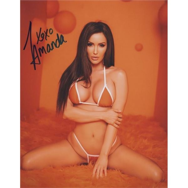 Lingerie Model Amanda Paris Signed Photo