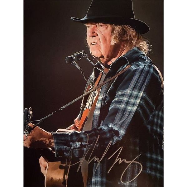 Neil Young signed photo