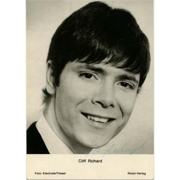 Cliff Richard signed promo photo