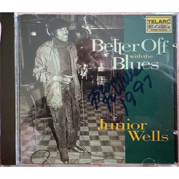 Junior Wells Better Off With The Blues signed CD