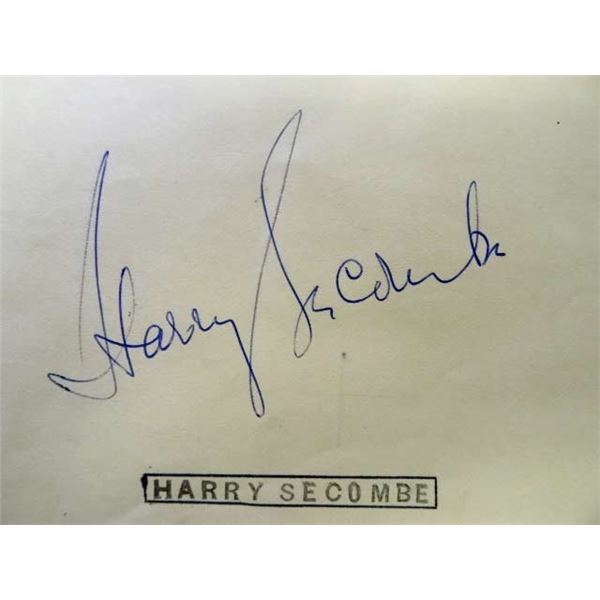 Harry Secombe original autograph