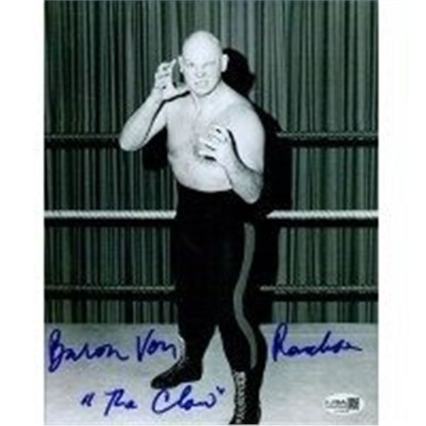 WWE WWF Wrestler Baron Von Raschke Signed Photo