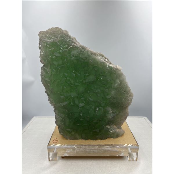 12 X 8 INCH LARGE GREEN FLUORITE SPECIMEN COLLECTOR PIECE