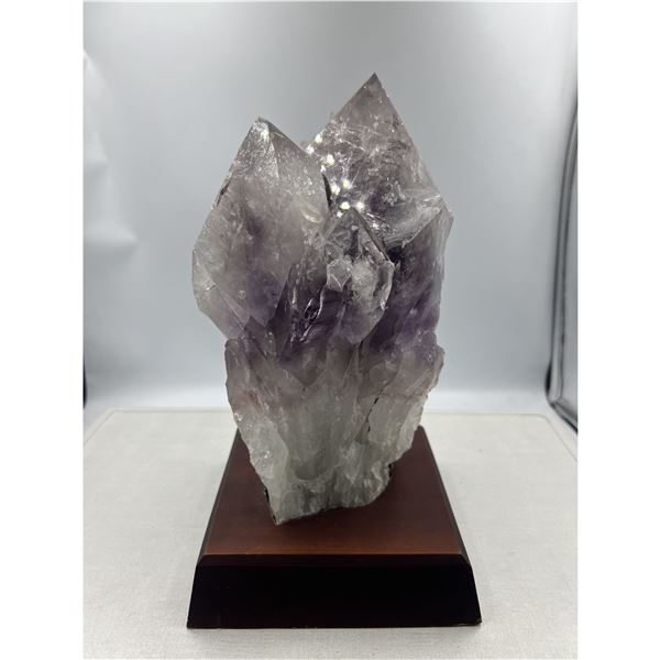 11 X 6 INCH LARGE AMETHYST POINT ON STAND FROM BRAZIL