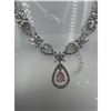 Image 3 : Brand New American Diamond Necklace With Earrings.