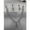 Image 4 : Brand New American Diamond Necklace With Earrings.