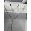 Image 5 : Brand New American Diamond Necklace With Earrings.
