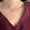 Image 1 : Gold plated Eye necklace 18 carat