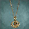 Image 3 : Gold plated Eye necklace 18 carat