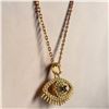 Image 2 : Gold plated Eye necklace 18 carat