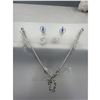 Image 5 : Brand New American Diamond Necklace With Earrings.