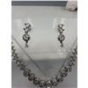 Image 2 : Brand New American Diamond Necklace With Earrings.