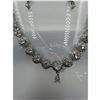 Image 5 : Brand New American Diamond Necklace With Earrings.
