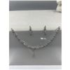 Image 1 : Brand New American Diamond Necklace With Earrings.
