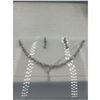 Image 4 : Brand New American Diamond Necklace With Earrings.