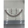 Image 1 : Brand New American Diamond Necklace With Earrings.