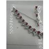 Image 3 : Brand New American Diamond Necklace With Earrings.