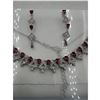 Image 4 : Brand New American Diamond Necklace With Earrings.