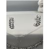 Image 2 : Brand New American Diamond Necklace With Earrings.