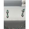 Image 2 : Brand New American Diamond Necklace With Earrings.