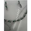 Image 5 : Brand New American Diamond Necklace With Earrings.
