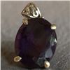 Image 2 : Natural Dark Amethyst Pendant wrapped with Silver