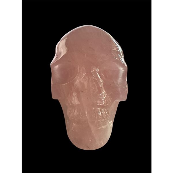 Rose Quartz Skull 4.08 Inch