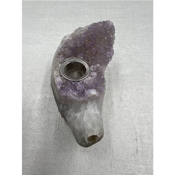 2.43 INCH AMETHYST SMOKE PIPE BRAND NEW