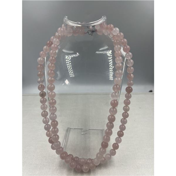 BRAND NEW 10 MM ROSE QUARTZ NECKLACE 108 BEADS