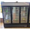Image 1 : True 78" Black Swing Glass Door Merchandiser Freezer - Model GDM-72F-HC~TSL01 MSRP $22,715.50