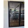 Image 2 : 4pc Swing Glass Refrigerator doors - approx. 29in x 65in H (bidder responsible for disassembly & rem