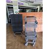 Image 1 : Group of grocery baskets on cart & shopping carts