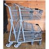 Image 4 : Group of grocery baskets on cart & shopping carts