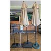 Image 1 : Group of misc - Patio umbrellas, sanizer station, twist ease stand