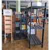 Image 1 : Group of assorted grocery stove shelving, floor mats, spray bottles